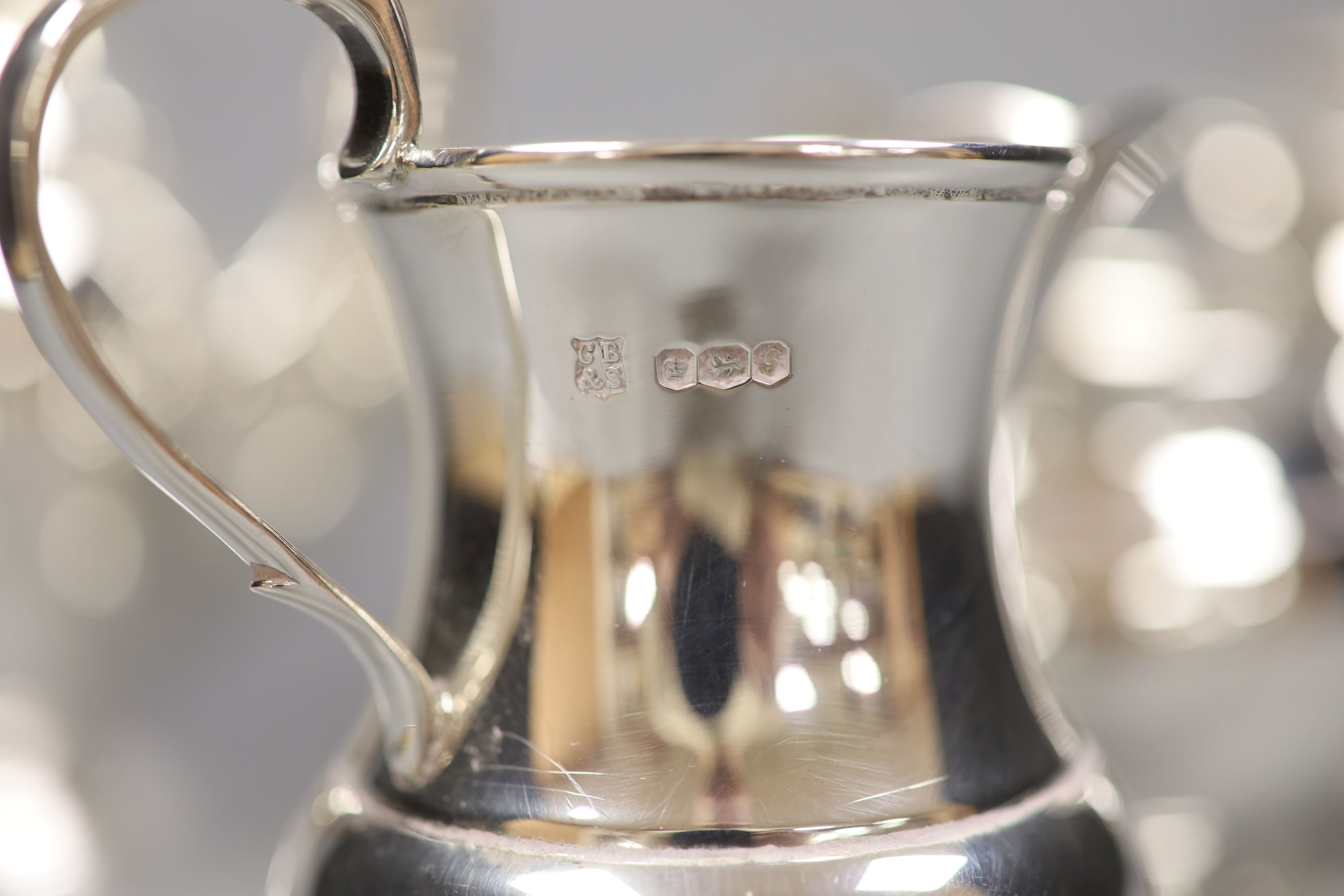 A four-piece silver 'Regent' tea service